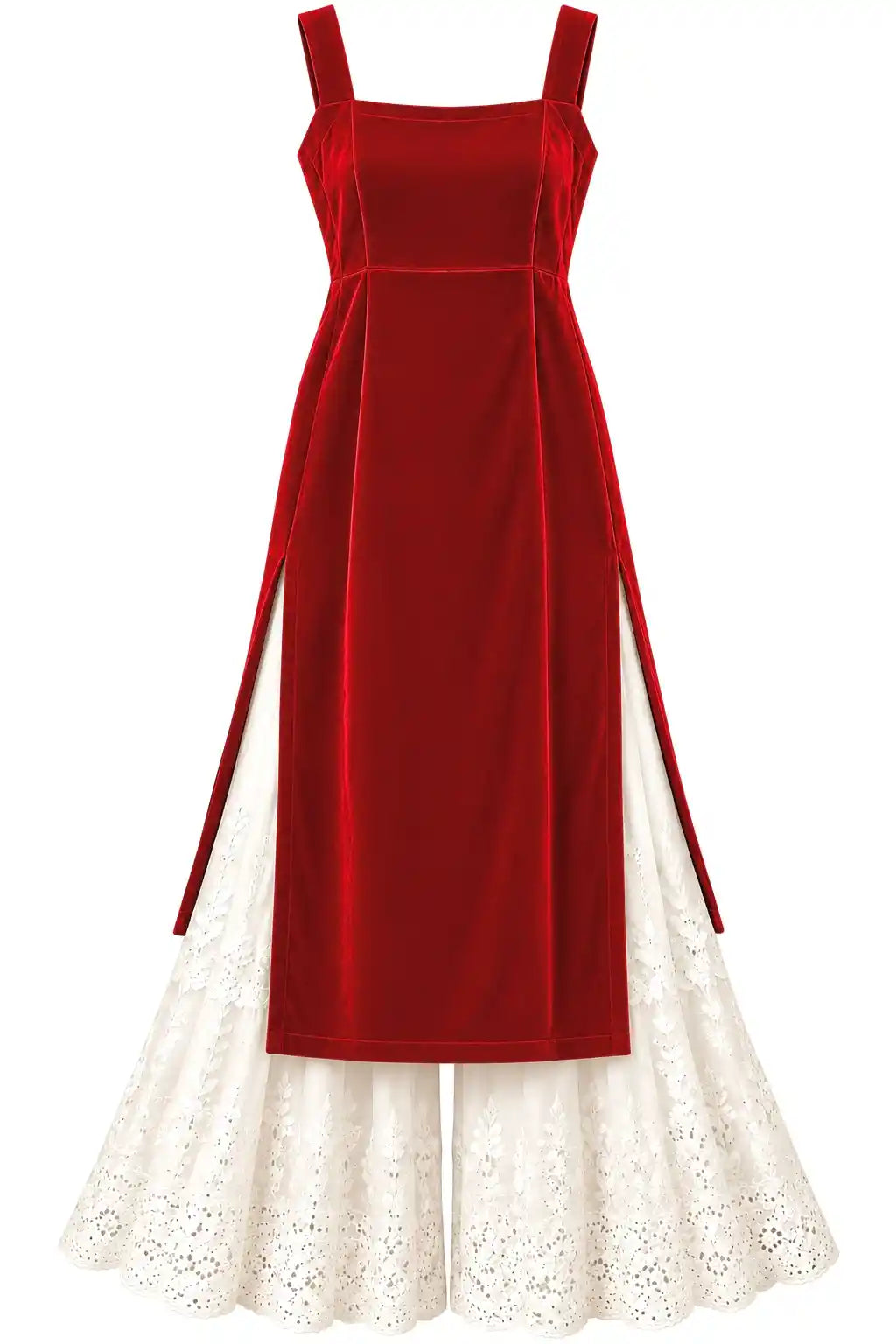 Charm Red Velvet Gulnaz Kurta