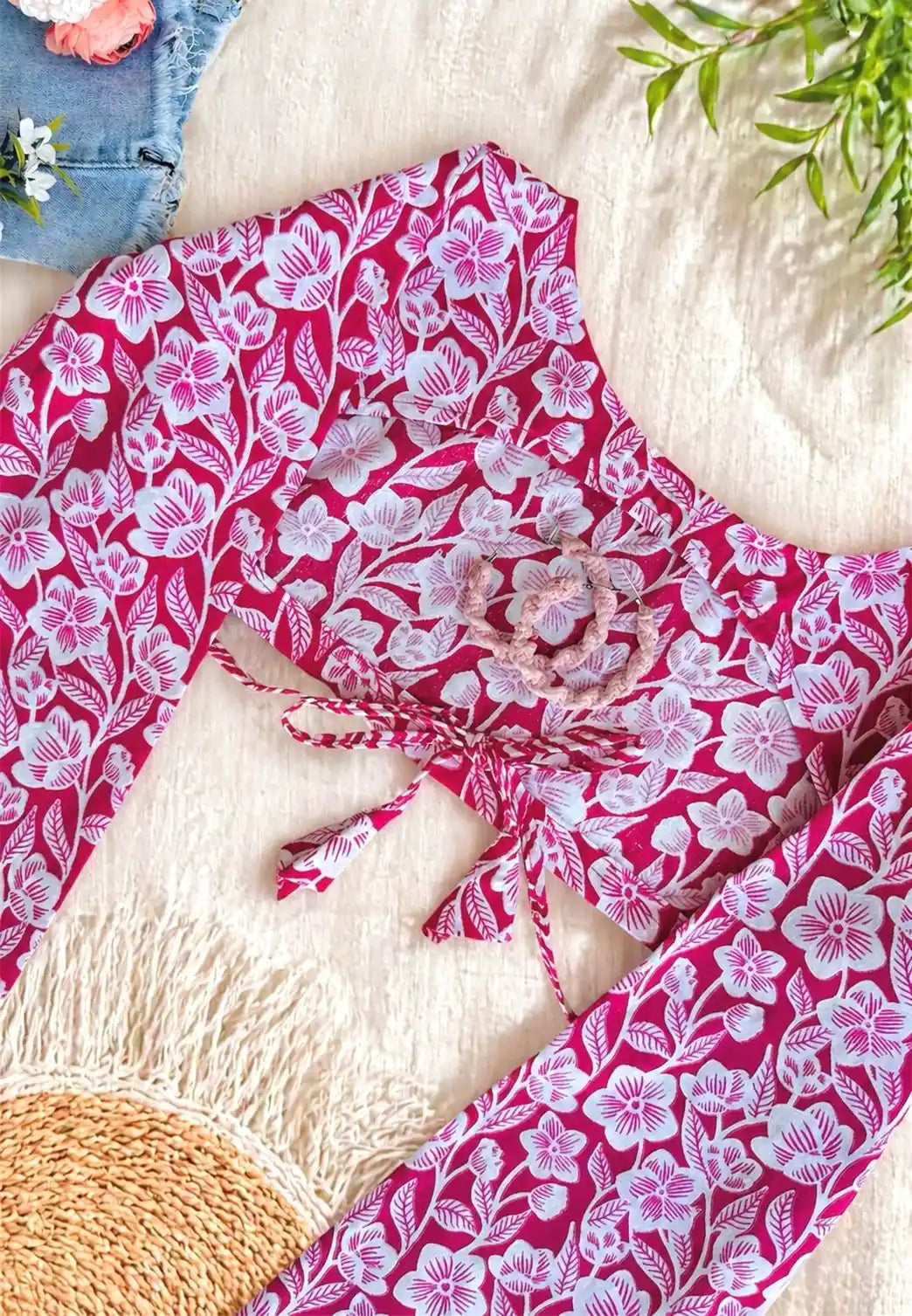Jaipuri Pink Convertible Kurti