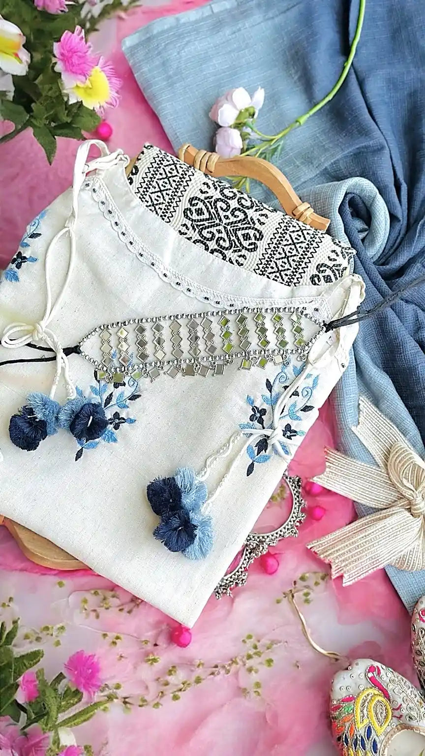 Embroidered Meher Suit Set