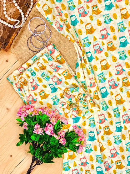 Meher Owly Print Ethnic Set