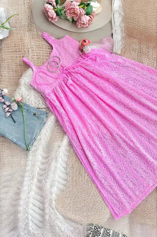 Blush Pink Dori Gulnaz Embroidered Kurta