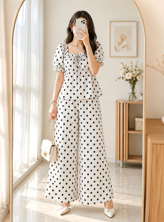 Pretty In Polka Cord Set