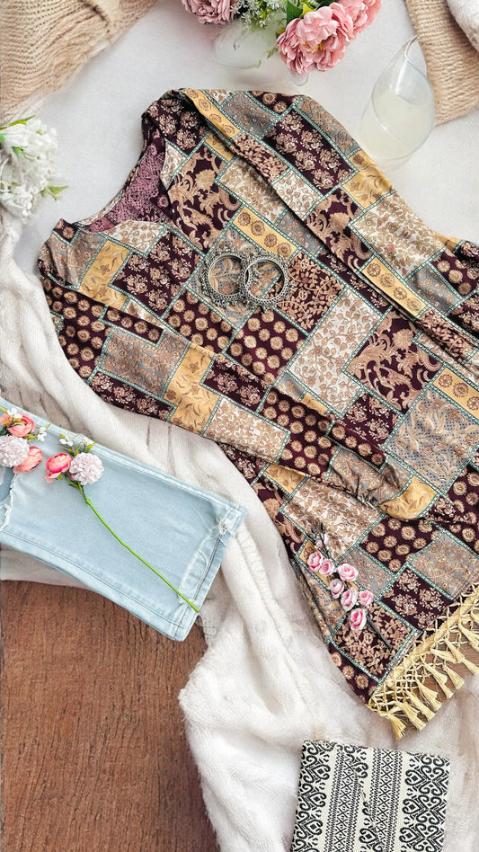 Vintage Mosaic Charm Kurta