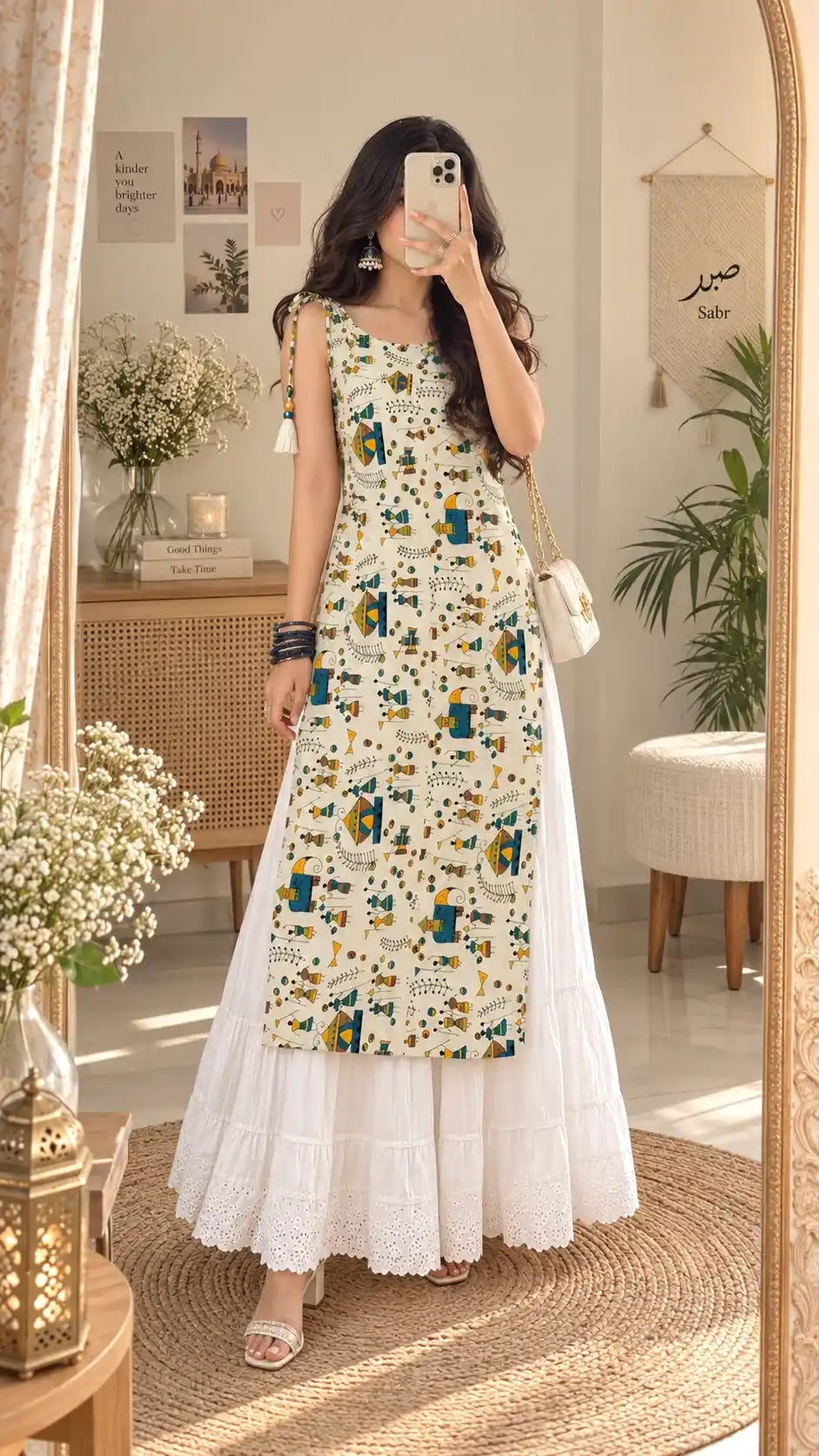 Jaipuri Handblock Style Printed Kurta