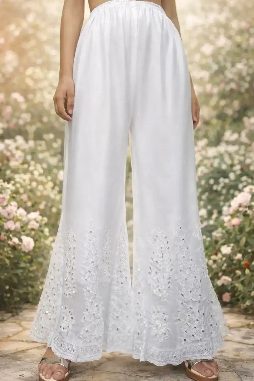 Amaaya Chikankari Flaired Mirror Palazzo