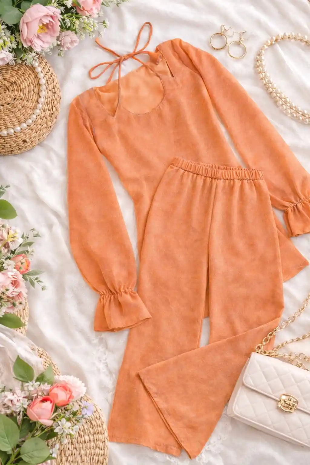 Gulnaz Peach Bloom Kareena Set