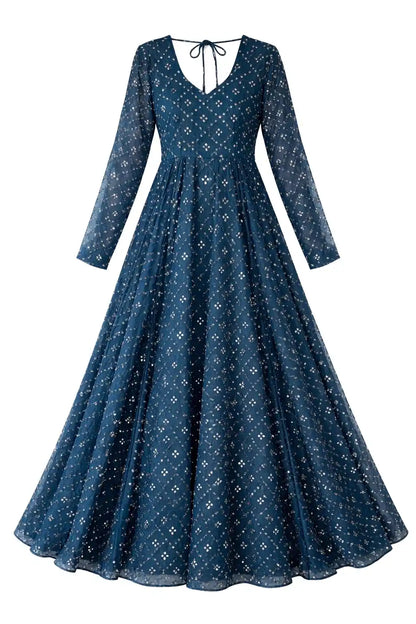 Jinal's Gulnaz Embroidered Twirl Anarkali