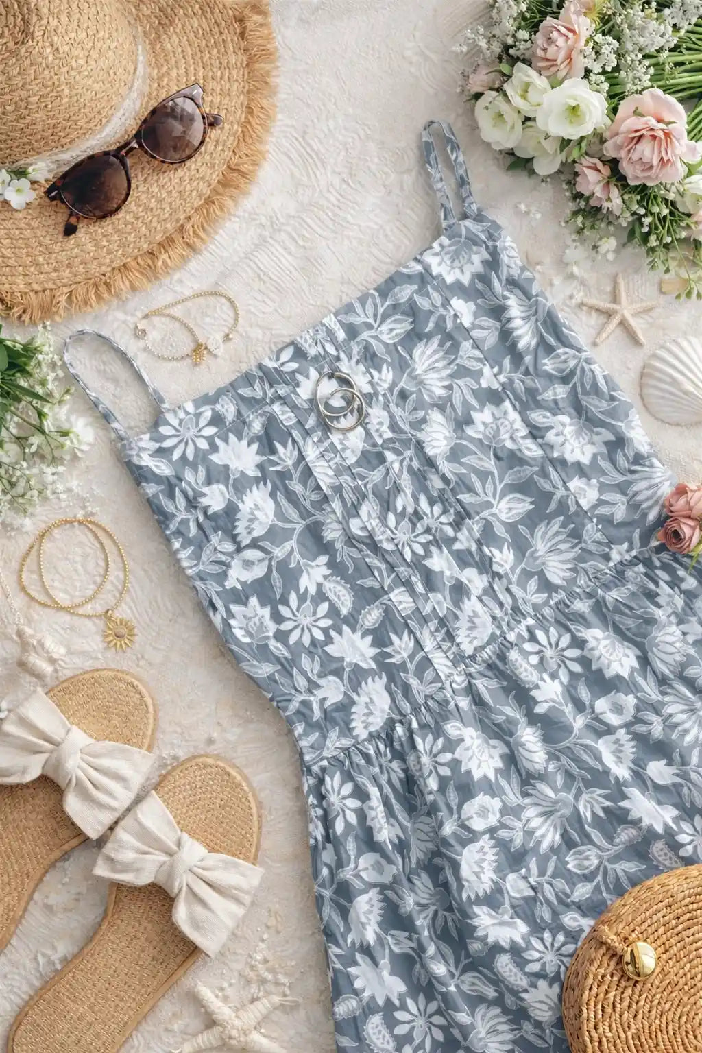 Soft Cotton Grey Peplum Top