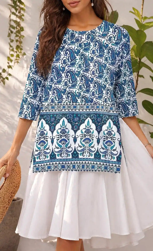 Purple Kairi Budget Short Kurta