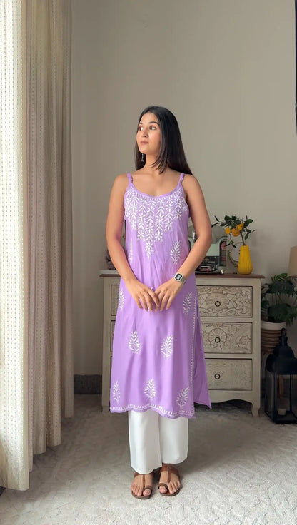 Blush Lilac Aliya Noor Slit Kurta