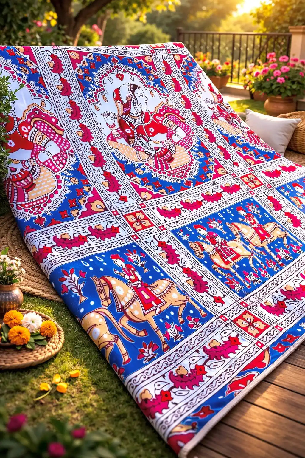 Maharani Colorbliss All Season Long Jaipuri Blanket