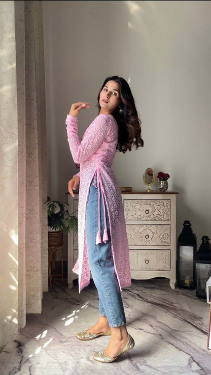 Swati's Pretty In Pink Gulnaz Kurta