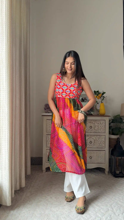Swati’s Rangreza Back - Tie Kurti - Passion for Fashion by Shivani