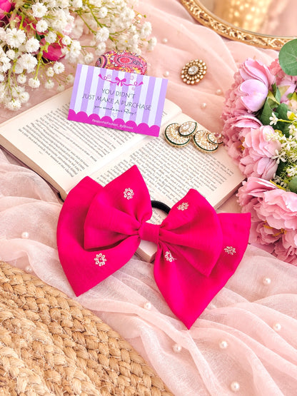 Cute Pink Bow Tie