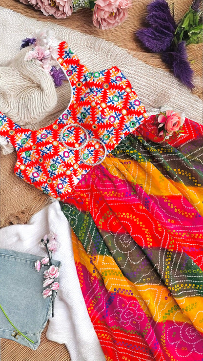Swati’s Rangreza Back - Tie Kurti - Passion for Fashion by Shivani