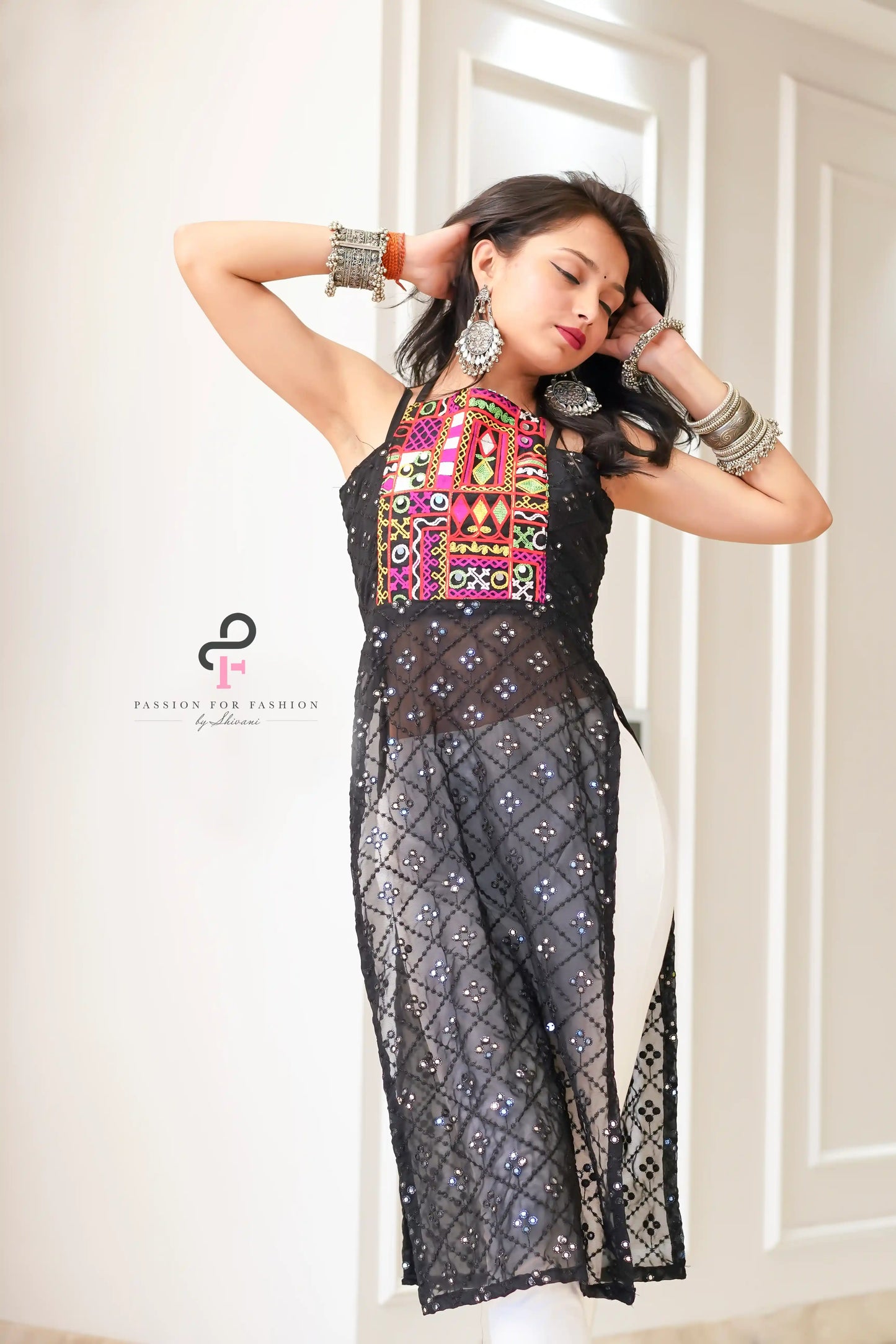 Choker Mirror Gamti Gulnaz Kurta