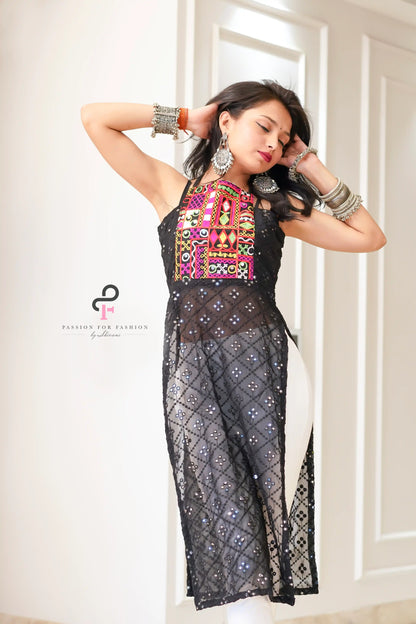 Choker Mirror Gamti Gulnaz Kurta