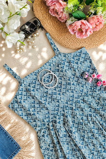 Blush Grey Jaipuri Short Top