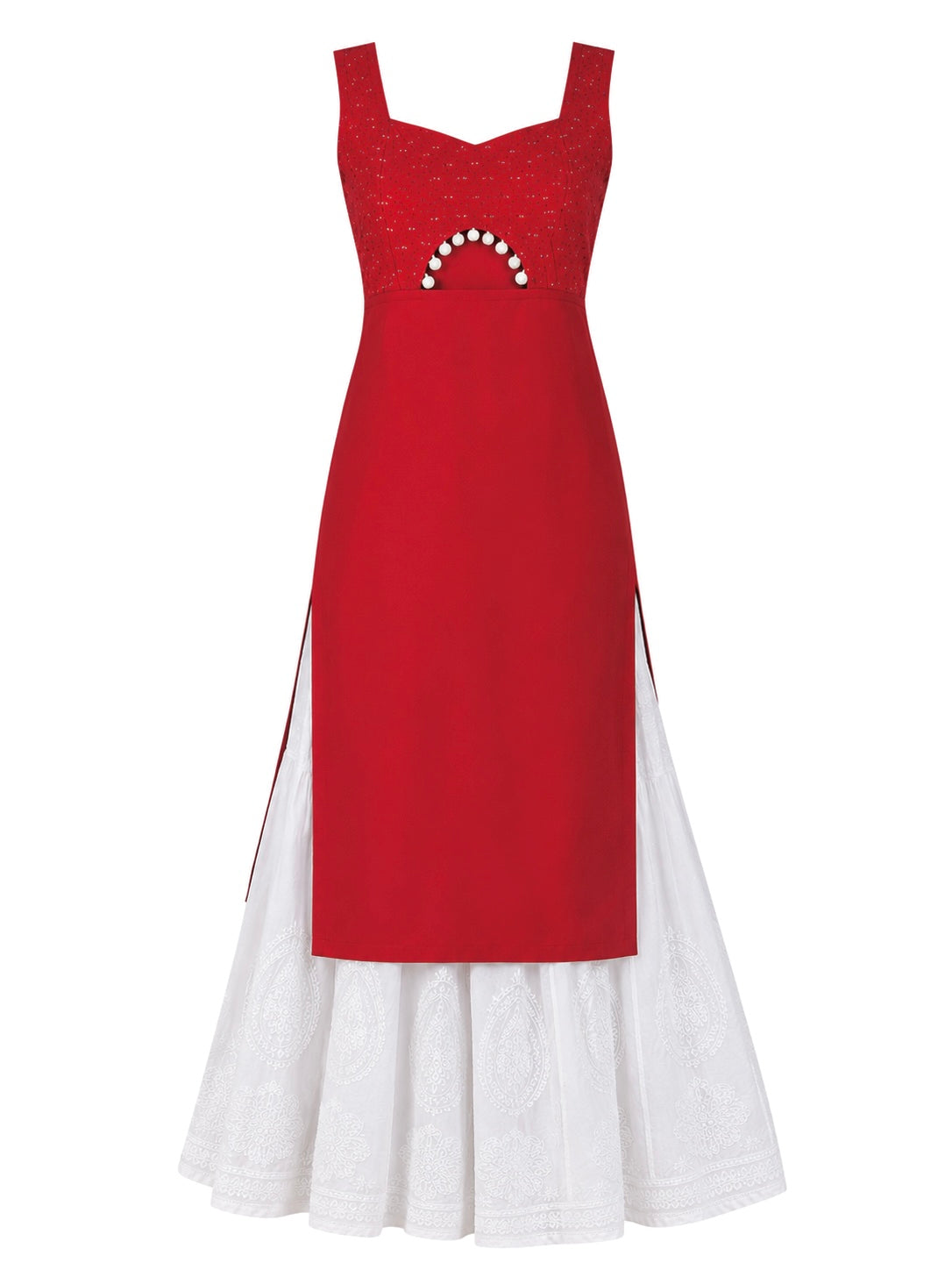 Rosey Maroon Embroidered Gulnaz Kurta