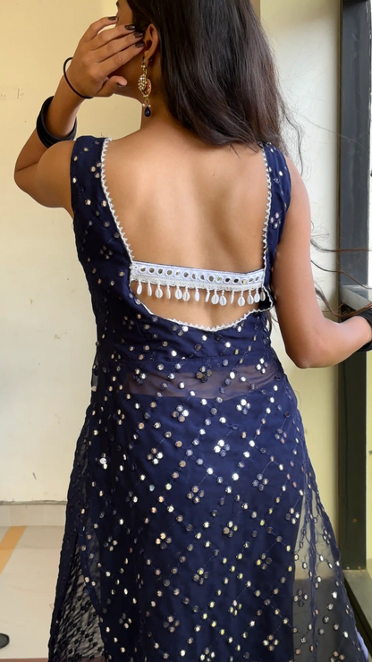Pinal’s Blue Mirror Gulnaz Kurta