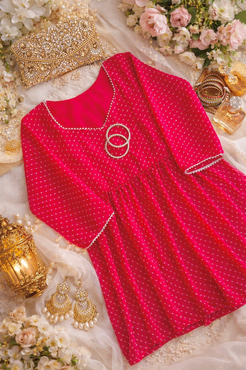 Lehriya Blush Pink Peplum Top