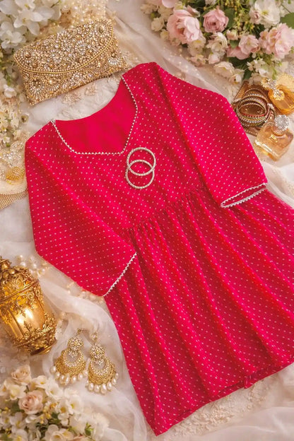 Lehriya Blush Pink Peplum Top