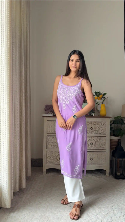 Blush Lilac Aliya Noor Slit Kurta