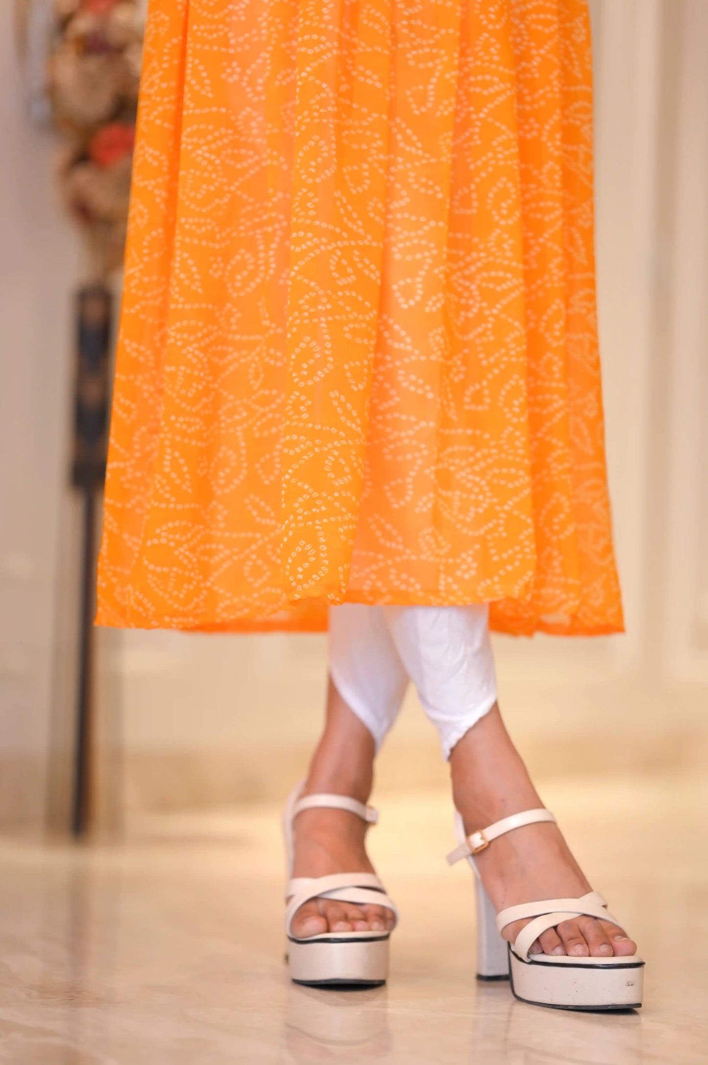 Bloom Bandhni Gamti Gulnaz Kurta
