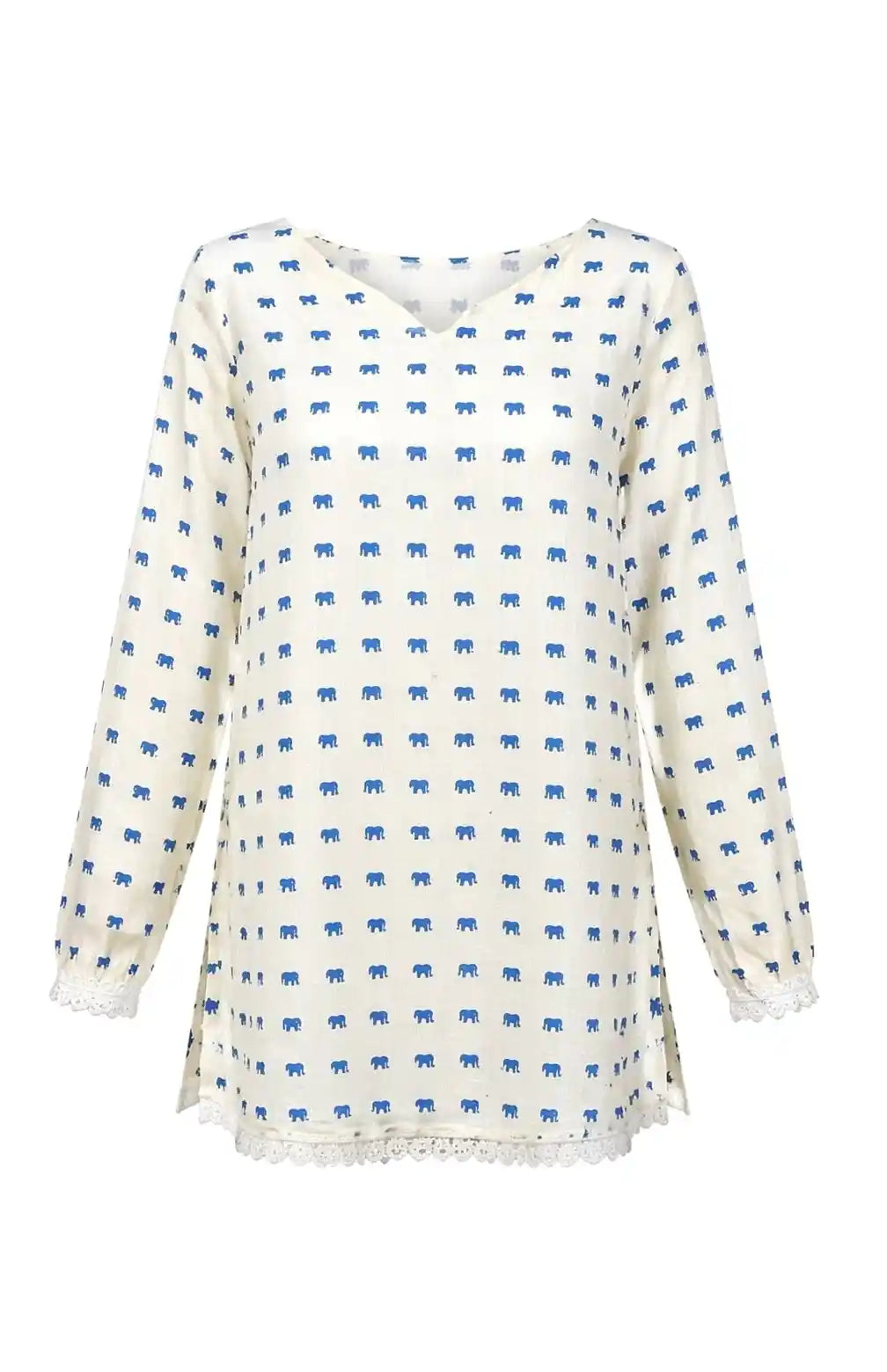 NeelHathi Jaipuri Cotton Kurta