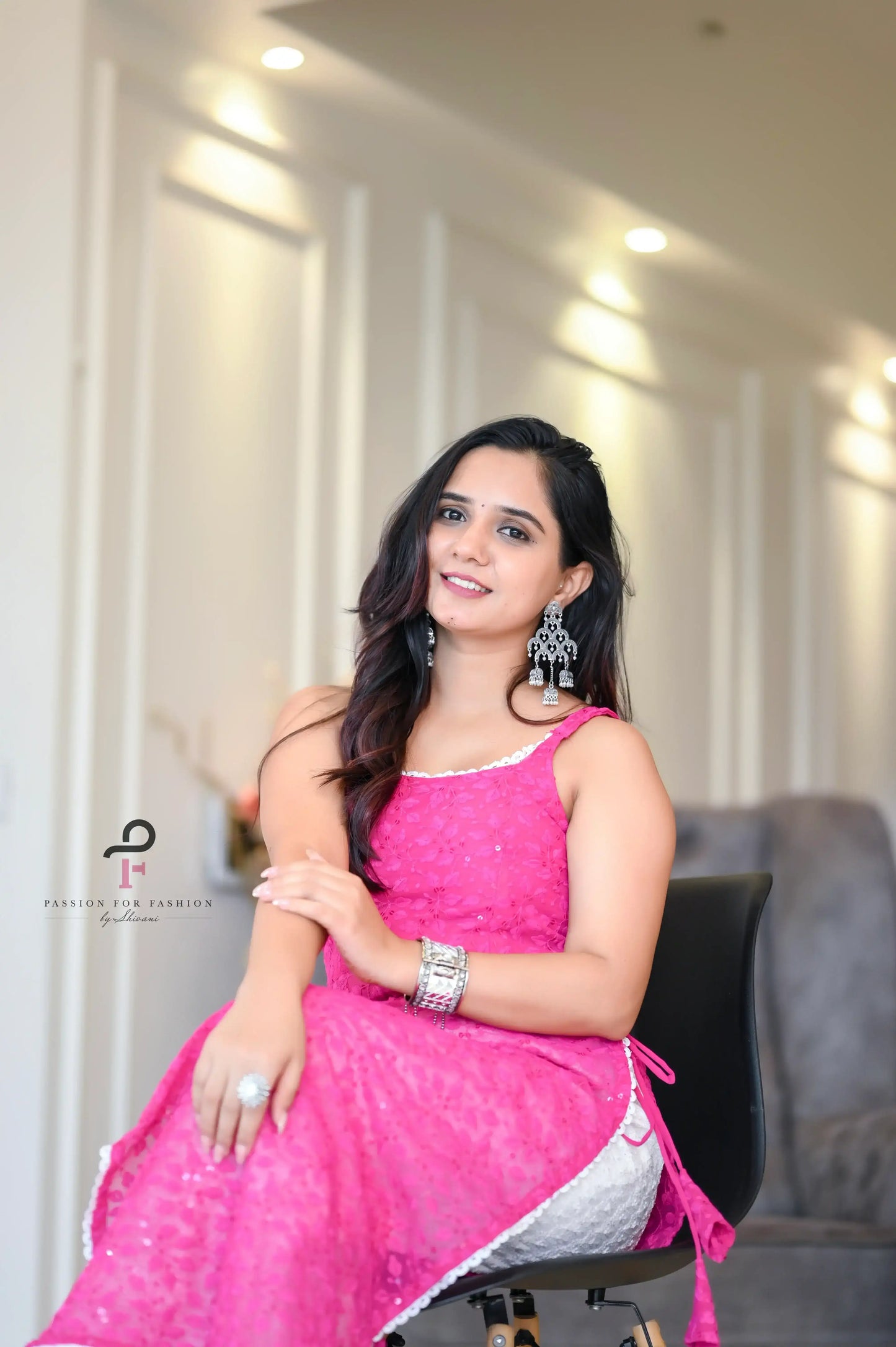 Blossom Blush Pink Embroidered Gulnaz Kurta
