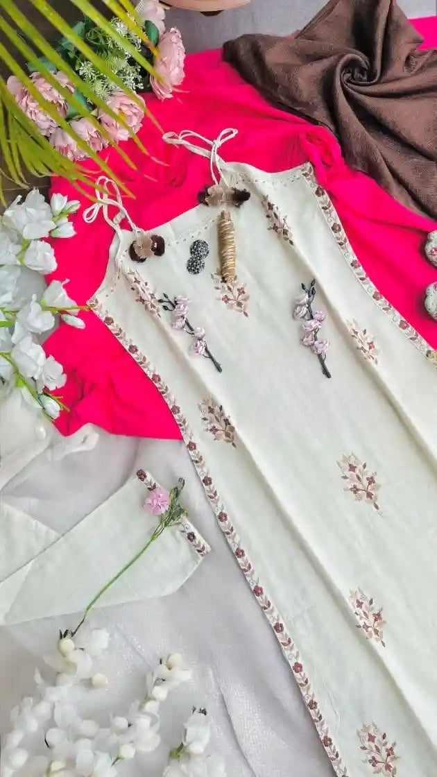Brown Embroidered Meher Suit Set