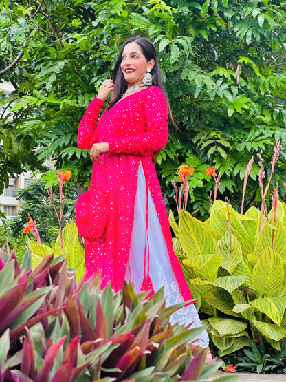 Prism Pink Mirror Gulnaz Kurta