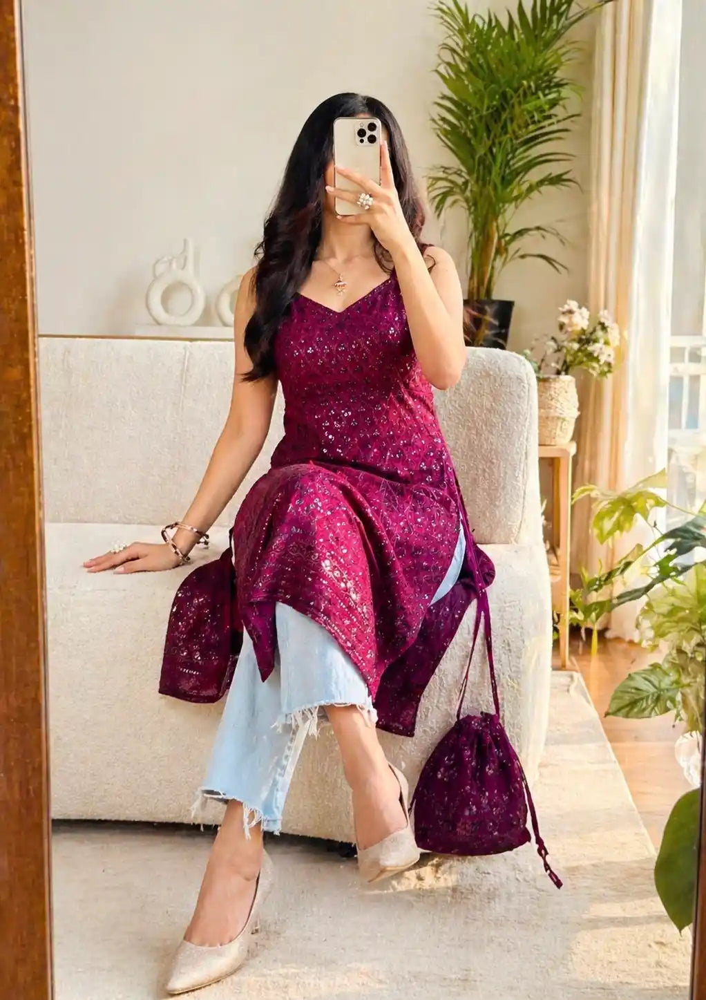 Fine Wine Sequence Gulnaz Kurta