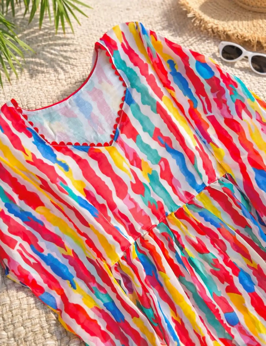 Rainbow Rush Peplum Top