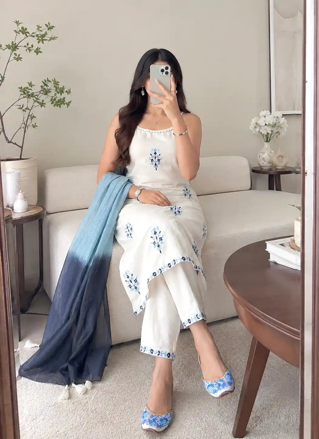 Embroidered Meher Suit Set