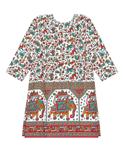 White Elephant Short Kurta