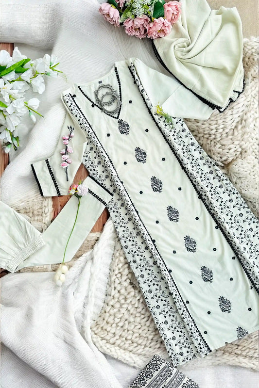 Gulzar Rich Embroidered Suit Set
