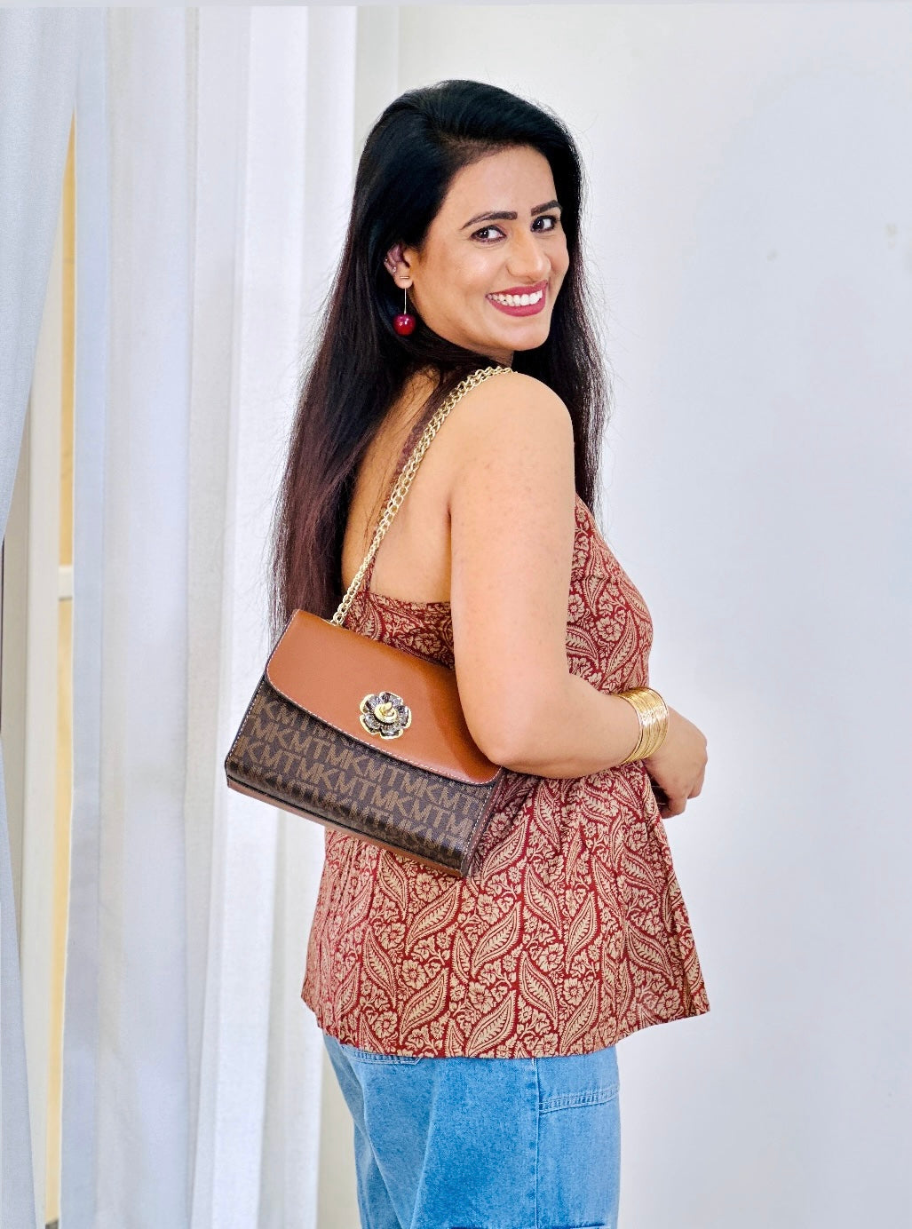 Soft Cotton Kalamkari Peplum Top
