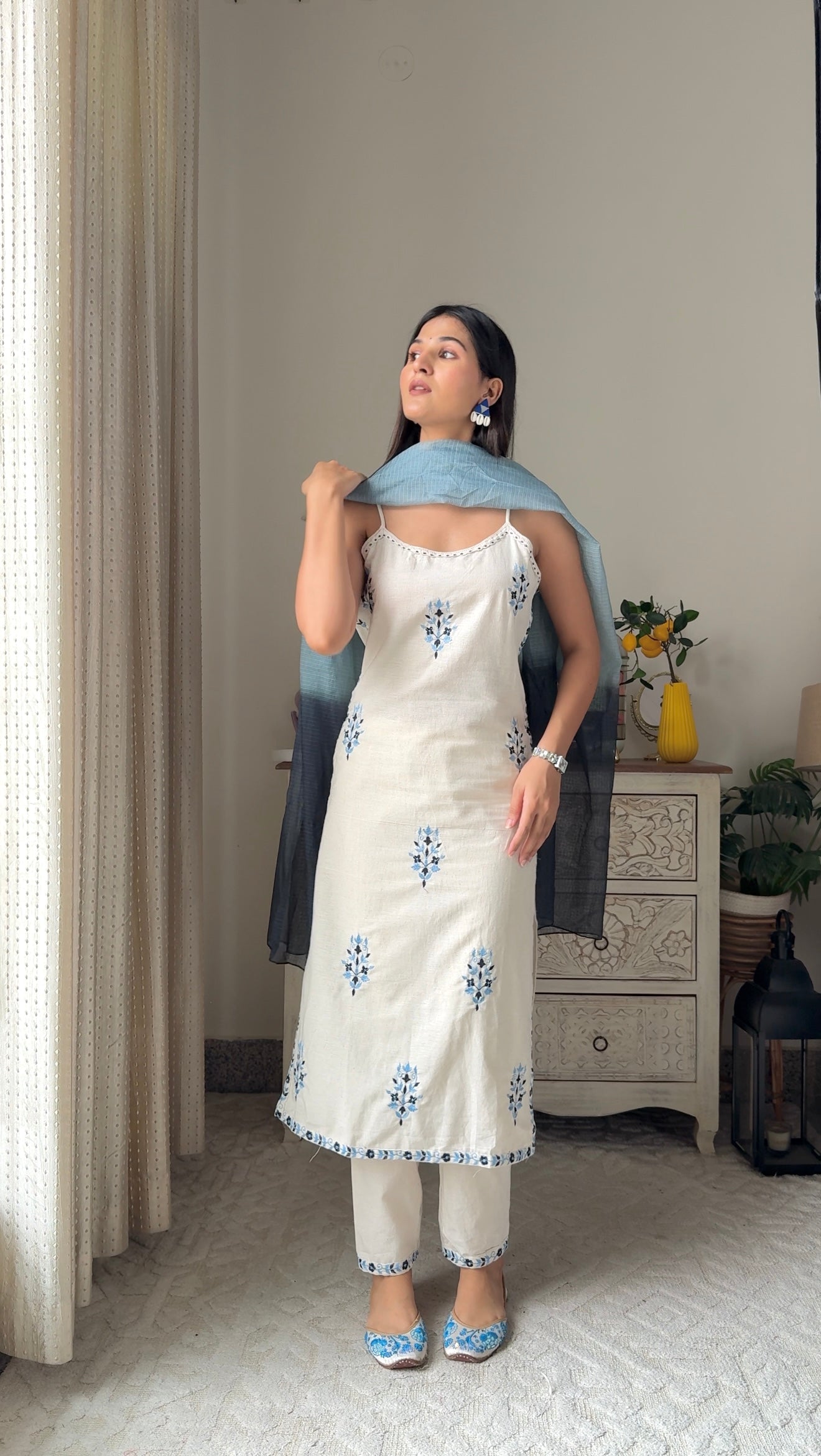Embroidered Meher Suit Set