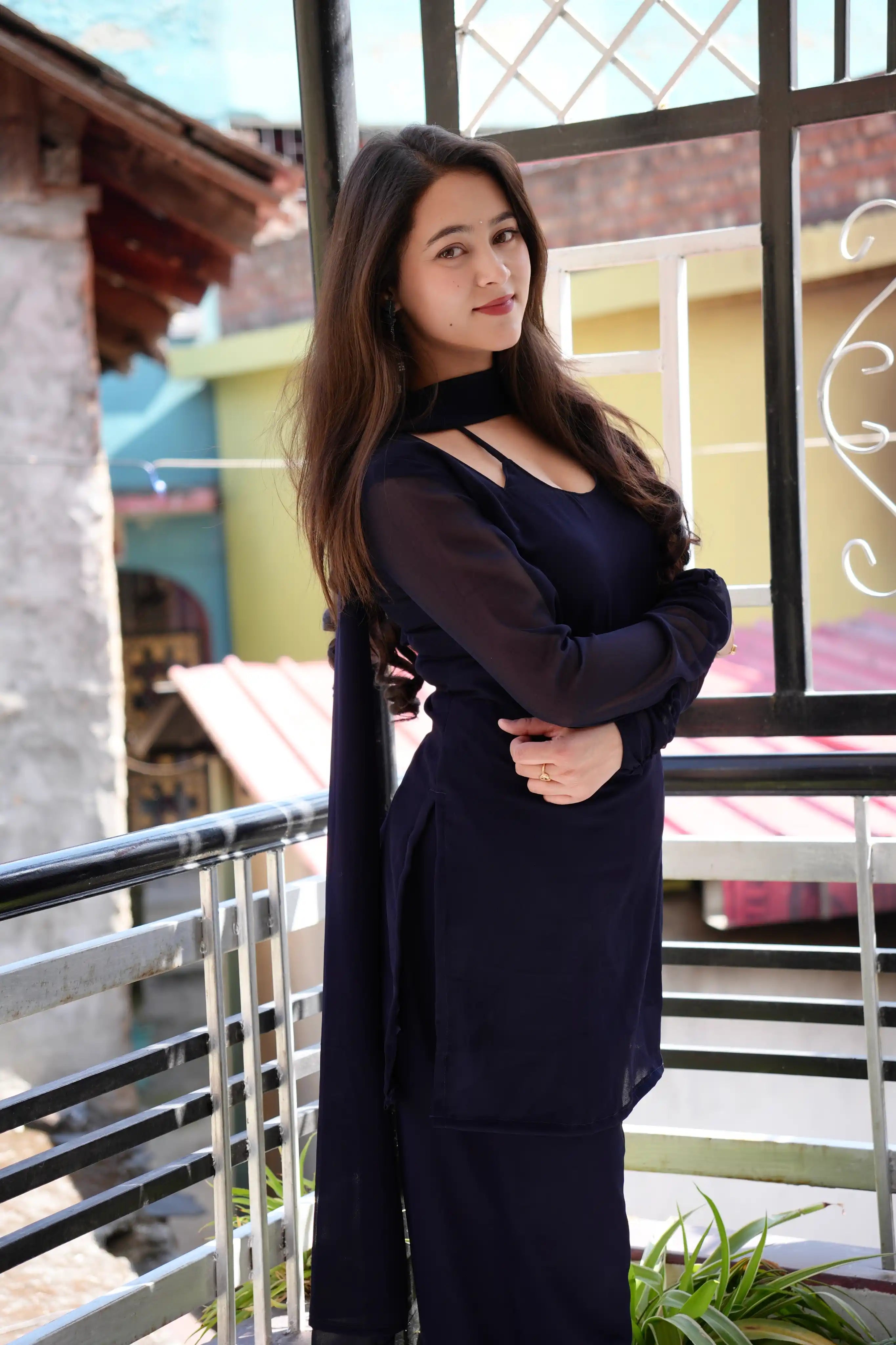 Midnight Blue Gulnaz Kurta Set