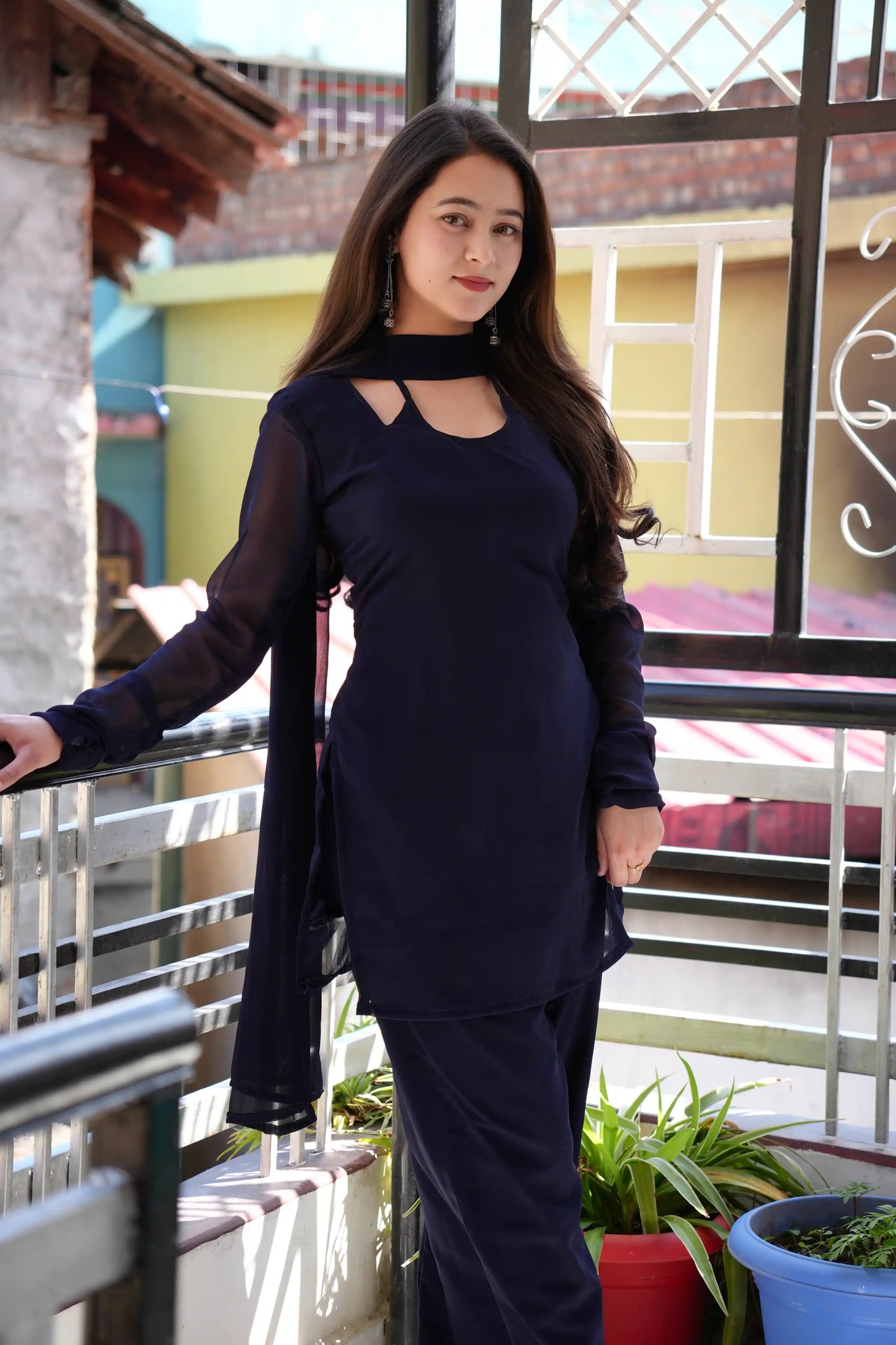 Midnight Blue Gulnaz Kurta Set