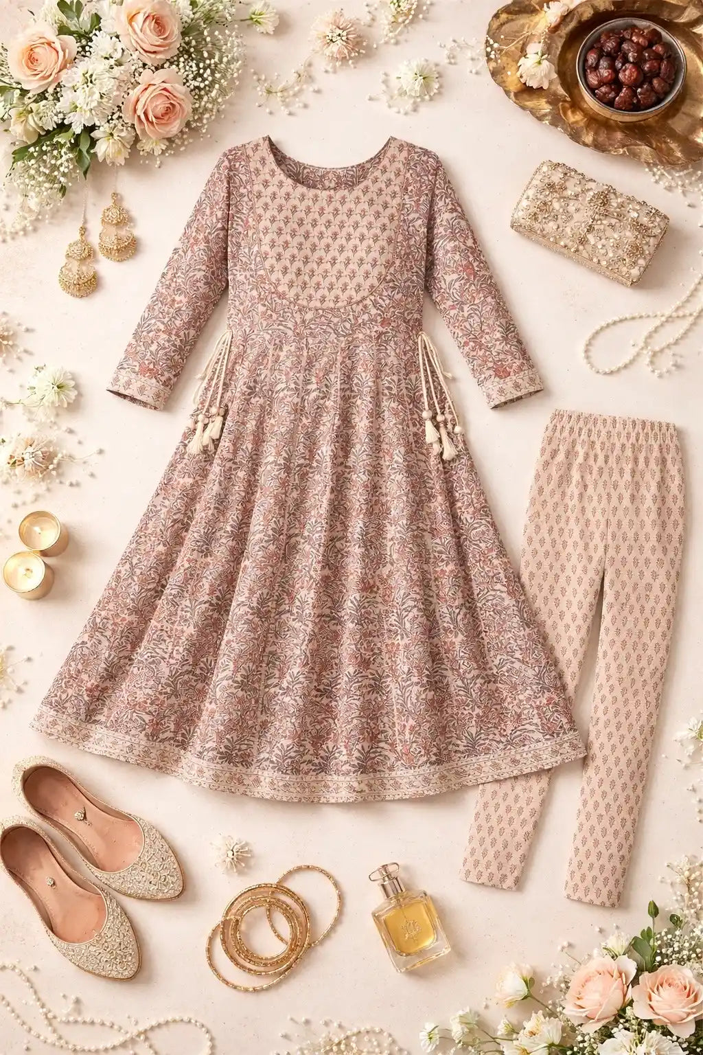 Jaipuri Meher Anarkali Suit Set