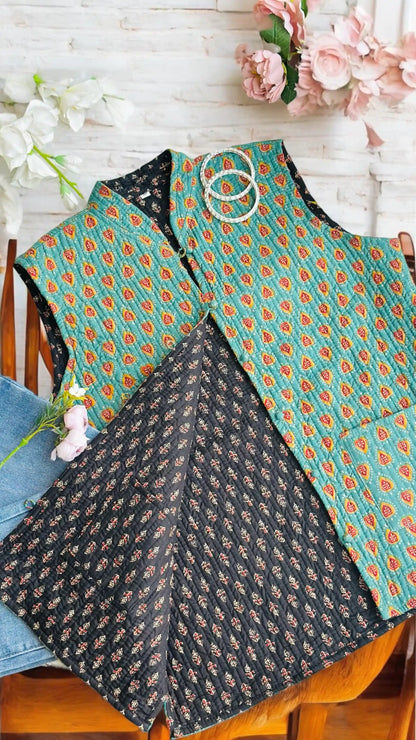 Reversible Block Jaipuri Jacket