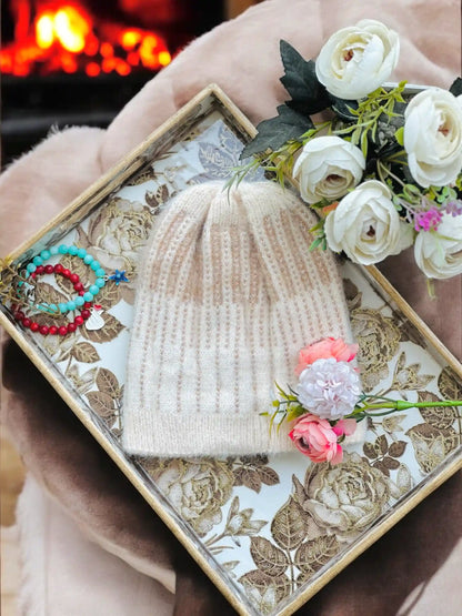 Cutest Cream Winter Cap