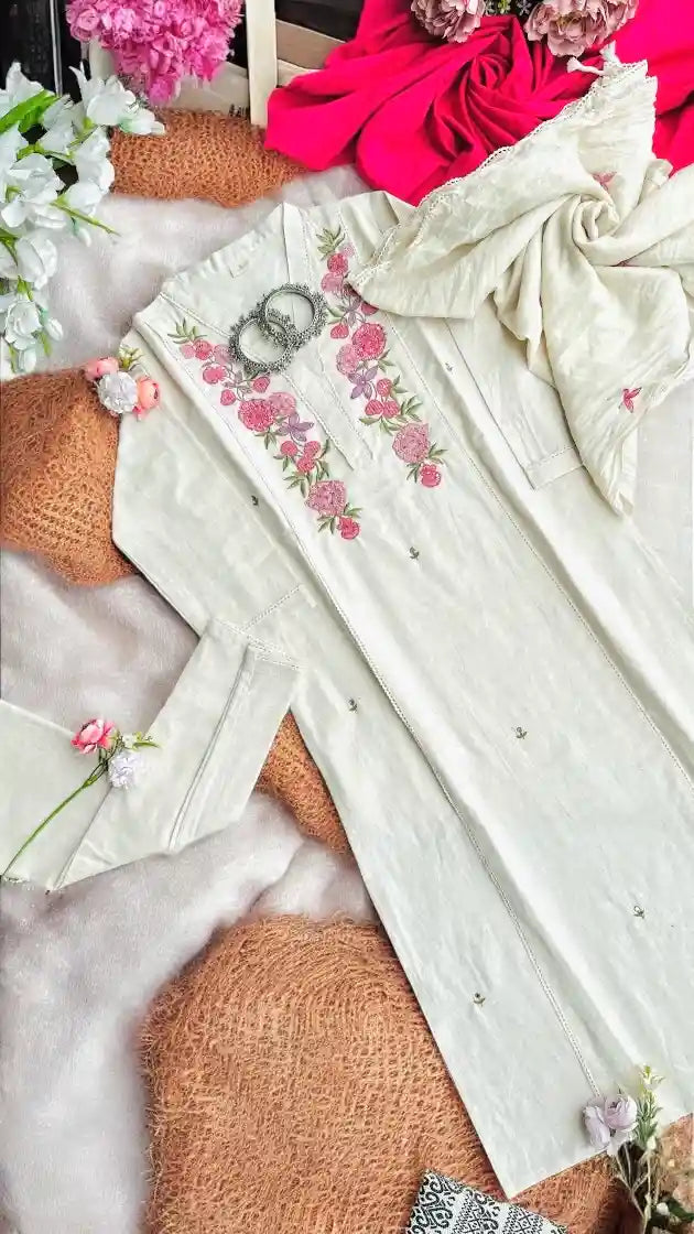 Gulnaar Embroidered Meher Suit Set