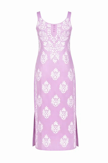 Pastel Lilac Aliya Slit Noor Kurta