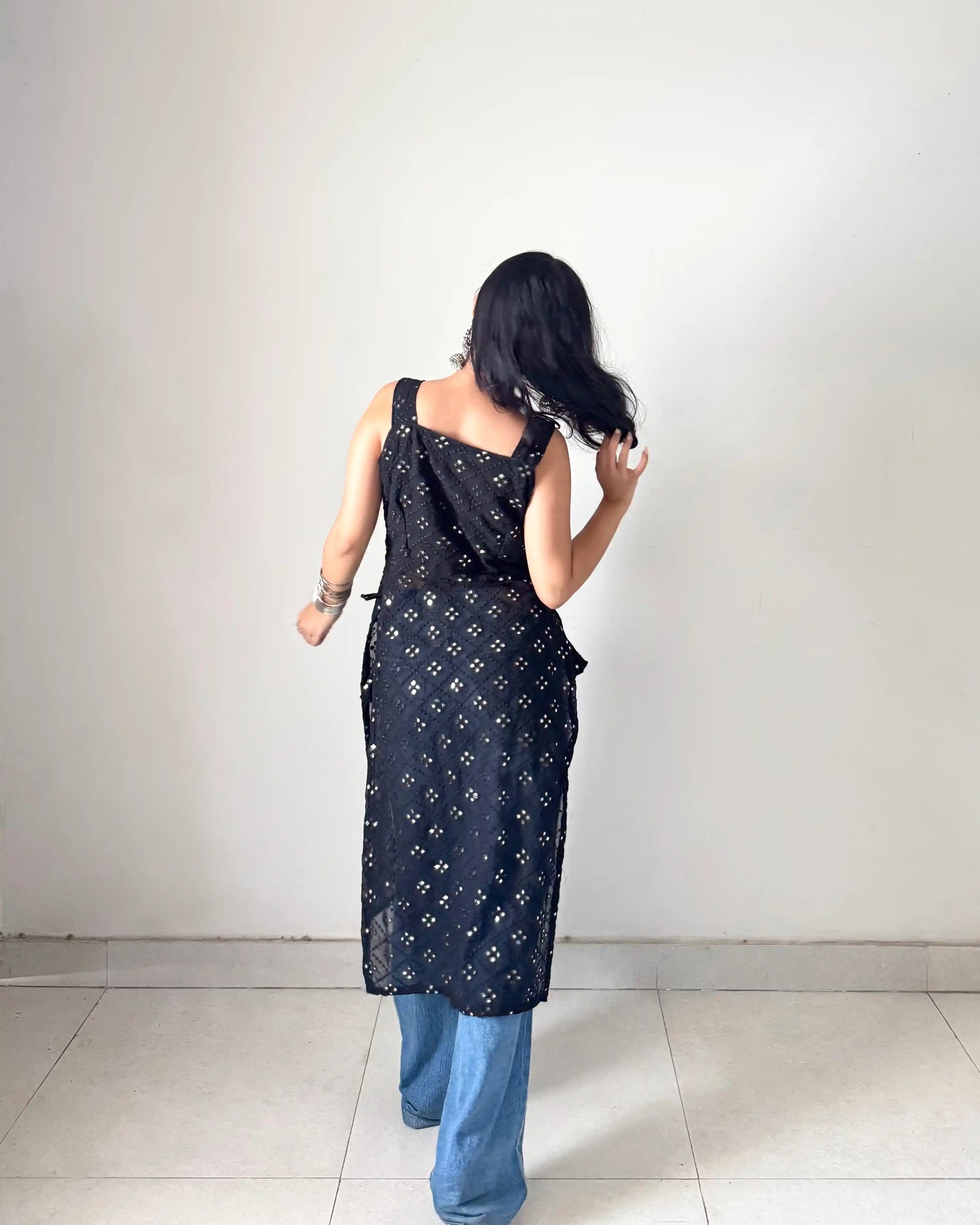 Shefali’s Twilight Black Gulnaz Kurta