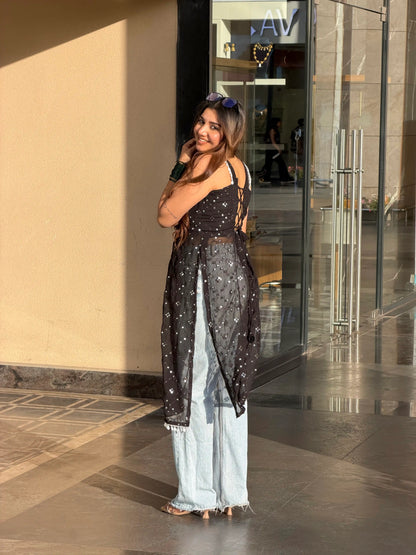 Muskan’s Mirror Embroidered Gulnaz Kurta