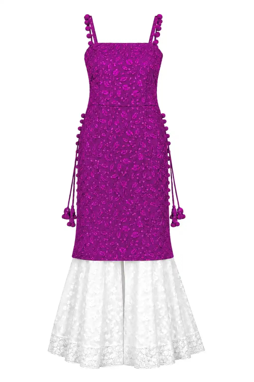 Fuchsia Blush Gulnaz Embroidered Kurta