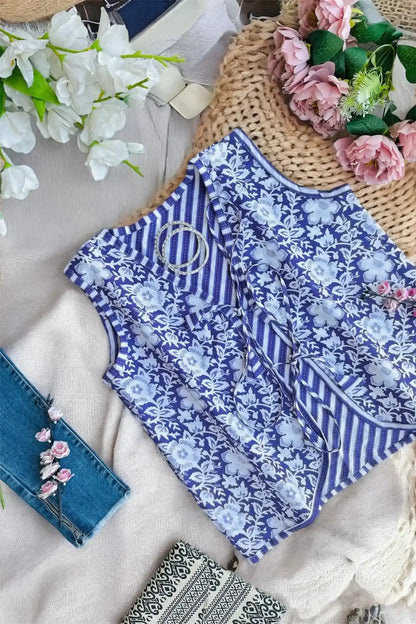Vintage Lilac Ajrakh Jaipuri Jacket